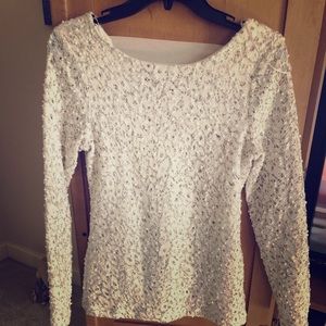 White beaded top